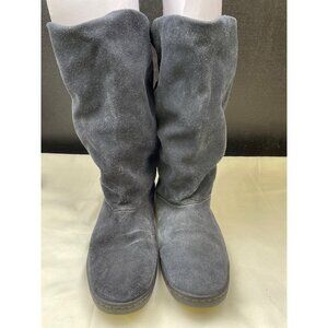 Nike Women's Black Suede Boots/ Shoes Zip up Size 8.5 SKU 5739